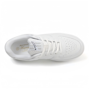 รองเท้าผ้าใบผู้ชายสีขาวแบบสวมสบาย สไตล์คลาสสิค ระบายอากาศได้ดี  แบบมีรู  รองเท้าเดินกันลื่น  ใส่สบาย  แฟชั่น - Product Image 4