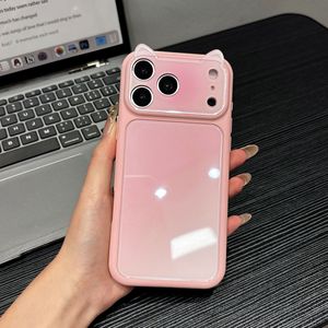 เคสโทรศัพท์ใสไล่เฉดสีแฟชั่น INS พร้อมกรอบกล้องตกแต่งแบบนูน 3 มิติ สำหรับ iPhone 18 17 16 15 14 Pro Max ป้องกันการกระแทก - Product Image 3