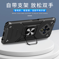 Coque de téléphone avec béquille de conception militaire pour Infinix Zero 8, testée contre les chutes, avec fixation magnétique