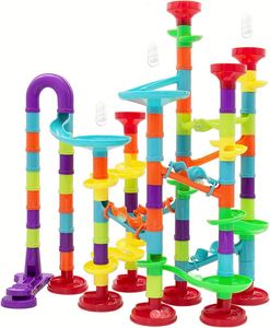 Juego de Pista de Canicas para Niños, Laberinto de Carreras, 113 Piezas, Bloques de Construcción, Juguetes Educativos STEM - Product Image 1