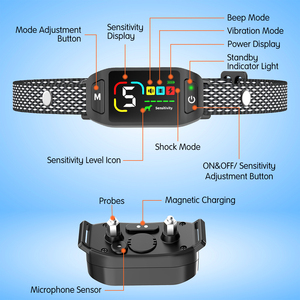 Collar <span class=keywords><strong>Antiladridos</strong></span> para Perros con Vibración y Choque, Seguro, para Control de Ladridos y Entrenamiento - Product Image 5
