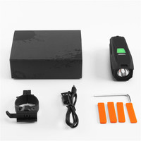 Neueste T6 LED Fahrradlampe USB Wiederaufladbar 450Lm Starke Fahrrad-Frontleuchte Fahrradlenker-Scheinwerfer für Fahrräder
