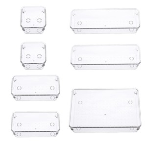 กล่องเก็บของแบบลิ้นชักใส ดีไซน์ทันสมัย เรียบง่าย เป็นมิตรกับสิ่งแวดล้อม ป้องกันฝุ่น ผลิตจาก PS สามารถประกอบรวมกันได้อย่างอิสระ เหมาะสำหรับห้องครัว - Product Image 5