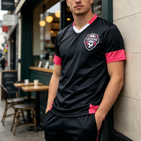 Nouveaux Maillots de Football de l'Équipe Nationale du Maroc pour Hommes – Qualité Thaïlandaise Bleus et Roses