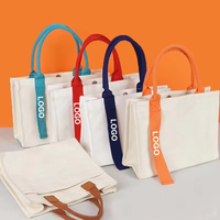 Xincai populaire ruban Style solide toile sac fourre-tout personnalisable couleur étanche fermeture éclair PVC coton Polyester lin hiver printemps