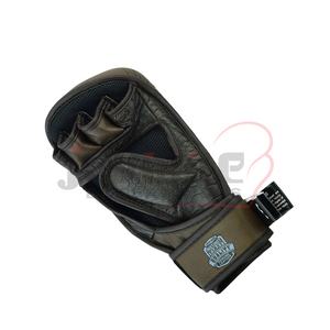 Professional Sparring MMA Gloves for Training and Kickboxing Genuine Leather Best Selling Half Finger Gloves with Double <b>Velcro</b> - Product Image 3