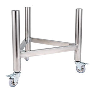 Tekerlekler ile paslanmaz çelik üçgen kazan raf kova cep standı gaz şişesi hareketli depolama raf - Product Image 2