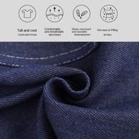 Tablier de cuisine de chef en toile denim avec bracelet en cuir pour Barista Cafe Coffee Shop Boulangerie Bbq Restaurant Salon de beauté avec logo personnalisé