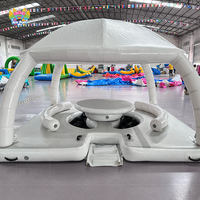 Plateforme flottante gonflable d'extérieur personnalisée 2026, tente, tapis d'eau remorquable pour yacht commercial