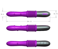 Gran oferta, máquina sexual, vibrador de bombeo de masturbación femenina, máquinas sexuales retráctiles automáticas para mujeres con consoladores, tapón Anal