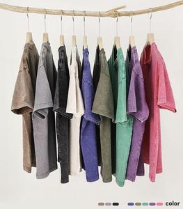 Nhà Sản Xuất Bán Buôn Người Đàn Ông Của Quá Khổ Axit Rửa Thoáng Khí T-Shirt Màn Hình In Ấn 100% Cotton Quá Khổ Người Đàn Ông Áo Sơ Mi - Product Image 3