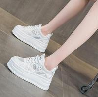 Chaussures de marche tendance pour femmes, à semelle épaisse, légères, respirantes, confortables, à séchage rapide, augmentant la taille