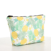 Pochette de maquillage pour femme en papier Tyvek durable avec fermeture éclair, motif imprimé personnalisé, biodégradable, OEM