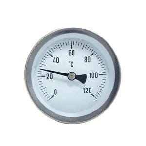 Thermomètre bimétallique de longueur personnalisée de type radial axial Thermomètre de tuyau en ligne à cadran en acier inoxydable 304 pour chauffe-eau - Product Image 6