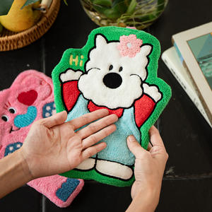<span class=keywords><strong>Toalla</strong></span> de Mano <span class=keywords><strong>Infantil</strong></span> para Baño, de Secado Rápido, Absorbente, con Forma de Cachorro de Coral, para Fiestas en el Bosque - Product Image 3
