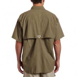 Chemise de pêche décontractée pour homme à manches courtes et boutonnée, haute qualité, personnalisable, séchage rapide, UPF 50, imperméable, grandes tailles, Spandex/Nylon - Product Image 5