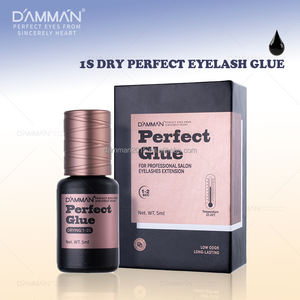Damman 5ml NO.12 Perfect Glue 1s Adhesivo de extensión de pestañas sensible resistente al agua de secado rápido Pegamento de pestañas de bajo olor de larga duración - Product Image 3
