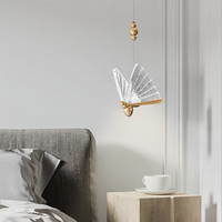 JACKSUN-Lampe suspendue dorée en forme de papillon, luminaire à LED 4W pour îlots de cuisine, chambre à coucher, salle à manger