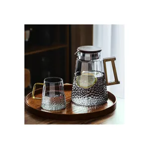 Japanese glass hotel kettle household high-looking cool glass kettle water cup set car kettle