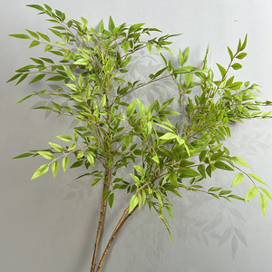 Bouquet de plantes décoratives Nandina pour la décoration de bureau, de jardin et de la maison, imitation fleurs artificielles, plantes artificielles - Product Image 1