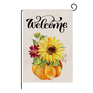 High Quality Blank Sublimation Printing 30x45cm Double Sided Custom Garden Flag 12x18 Inch Yard Lawn Flag With Pole Holder
