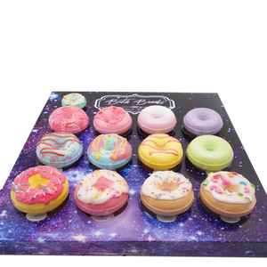 Bombes de bain en forme de beignets à la crème, 1850g, 12 pièces, sel marin, coffret cadeau de Noël, aromathérapie, pour un bain purifiant, vente en gros directe usine - Product Image 4