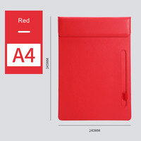 Porte-stylo magnétique en cuir vintage A4, porte-documents pour réunions, bloc-notes pour signature