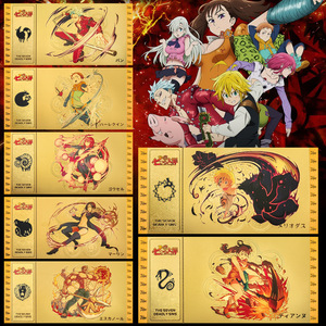 Banconota Commemorativa Classica Anime Sette Crimi, Banconota d'Oro, Moneta in Plastica, Banconota in Lamina d'Oro, Collezione Regalo per Live Streaming - Product Image 6