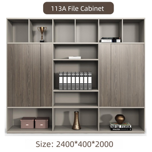 Venta al por mayor de muebles de oficina de <span class=keywords><strong>madera</strong></span> Escritorio de oficina ejecutiva en forma de L Gerente de lujo Ceo Mdf <span class=keywords><strong>Mesa</strong></span> de oficina con gabinete lateral - Product Image 6