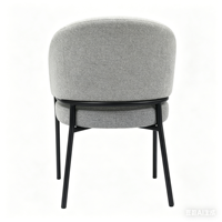 Chaise de salle à manger moderne en tissu avec structure métallique, personnalisable pour la maison, la cuisine, le restaurant, l'hôtel et le salon