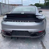 Lèvre de pare-chocs arrière en fibre de carbone pour Porsche 992 911, diffuseur arrière style CP, accessoires de voiture