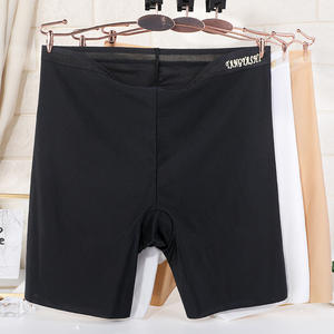 Mutande di Sicurezza Senza Cuciture per Donne Taglie Forti, Boxer a Vita Alta in Nylon con Gamba Lunga e Fondo in Cotone, Intimo Femminile Tipo Boyshort - Product Image 5
