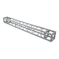 Structure de scène de concert portable d'extérieur, structure en treillis en aluminium, tube carré, bannière, fond de scène, présentoirs modulaires en treillis