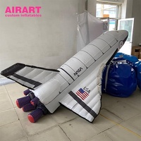 Avion gonflable pour événements et décoration, modèles de fusées gonflables suspendus pour exposition