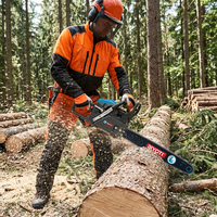 BIYOTI BYT-GS220 Tronçonneuse à essence professionnelle haute puissance pour la coupe du bois 58CC 18 20 22 pouces