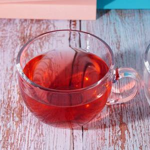 Hochwertige <span class=keywords><strong>Brown</strong></span> <span class=keywords><strong>Glass</strong></span> Frühstücks tasse für Tee Milch Haferflocken Saft-Geschenk Großhandel - Product Image 6