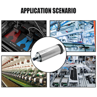 Moteur de broche rond à refroidissement par eau HLTNC de haute qualité et haute vitesse, 24000 tr/min, ER11, 800W, pour machine de fraisage CNC