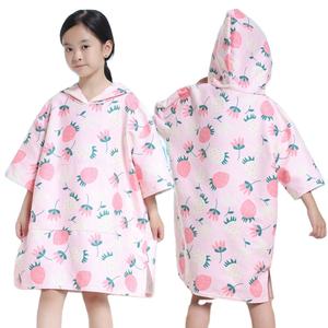 Robe à langer pour enfants avec poche avant <span class=keywords><strong>Poncho</strong></span> de <span class=keywords><strong>surf</strong></span> Serviettes de plage pour tout-petits Serviette de bain portable à capuche en microfibre Garçons Filles - Product Image 5