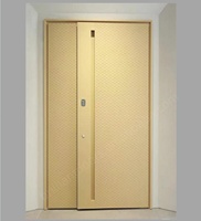 Portes d'entrée en aluminium moulé massif de marque Brilliant au design moderne, antivol, à ouverture battante, application extérieure, revêtement fluorocarboné