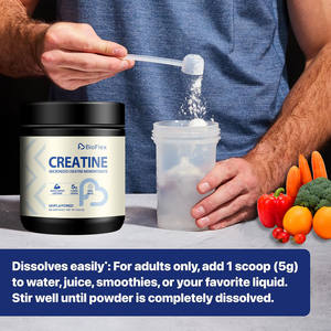 Suppléments nutritionnels OEM <span class=keywords><strong>Optimum</strong></span> poudre de créatine pré-entraînement 5000mg poudre de monohydrate de créatine micronisée en vrac 100 portions - Product Image 6