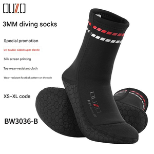 Chaussettes de plongée en néoprène 3MM pour hommes Chaussettes de plongée longues et chaudes antidérapantes Chaussettes de plage imperméables anti-abrasion - Product Image 5