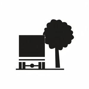 <b>Plastic</b> Tree Obstacle Sign for Easy Visibility - Product Image 2