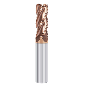 Fresa de desbaste de paso grueso de carburo de tungsteno sólido HRC55 con 4 filos, recubrimiento nano azul, para router CNC, antivibración, ODM OEM - Product Image 3