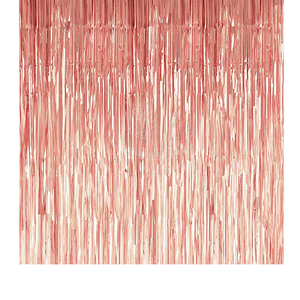 <span class=keywords><strong>Rideau</strong></span> <span class=keywords><strong>à</strong></span> <span class=keywords><strong>franges</strong></span> en feuille d'aluminium or Rose, décoratif de fond de fête, pour mariage - Product Image 1
