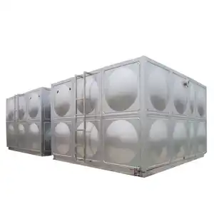 Réservoir d'eau carré en acier inoxydable de toit de capacité personnalisée