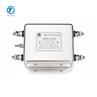 Filtro de Línea de Alimentación CA QEMA2-A7-100A, 100A 250VAC, Terminal Faston de 136mm para Distribución de Energía Industrial