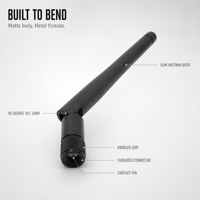 Antenne pliable en caoutchouc OEM 915 MHz avec logo personnalisé, connecteur SMA mâle pour dispositif de transmission de données sans fil LoRa IoT