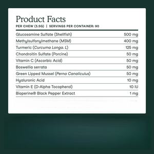 Golosinas Masticables de Colágeno Múltiple de Marca Privada OEM/ODM para Perros, Suplemento con Colágeno para el Soporte de las Articulaciones de la Cadera y la Salud de la Piel - Product Image 6