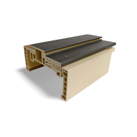 Profilés en plastique WPC haute densité, étanches, à texture bois, pour architraves de portes modernes, encadrements de chambres, hôtels et cuisines, faciles à poser