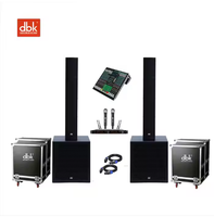 Système de colonnes de réseau de subwoofer actif 900W Haut-parleurs de fête en plein air Son Audio Système de haut-parleurs de colonne à 3 canaux